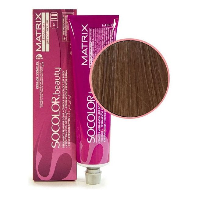 Matrix Крем-краска для волос / Socolor beauty 509NA, очень светлый блондин натуральный пепельный, 90 мл