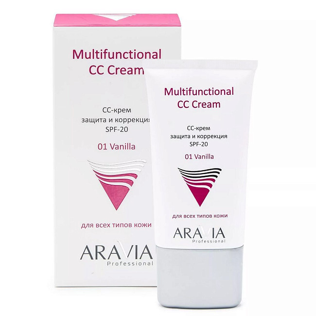 Aravia CC-крем для лица защитный SPF-20 / Multifunctional CC Cream тон 01, 50 мл
