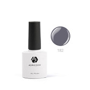 ADRICOCO Цветной гель-лак для ногтей №182, угольно-серый, 8 мл