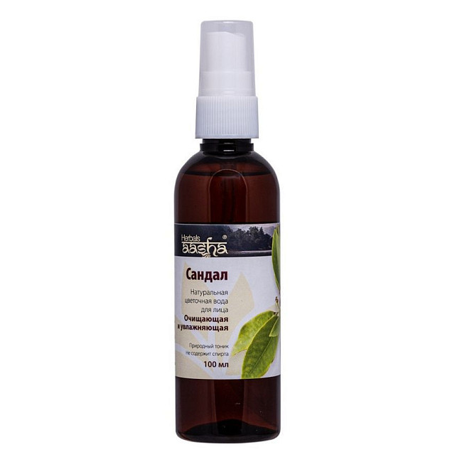 Aasha Herbals Натуральная цветочная вода / Сандал, 100 мл