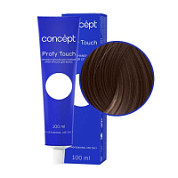 Concept Profy Touch 4.73 Профессиональный крем-краситель для волос, темный коричнево-золотистый, 100 мл
