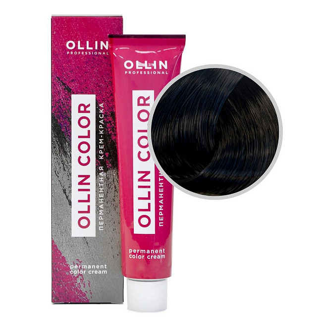 Ollin Перманентная крем-краска для волос / Color 2/0, 60 мл