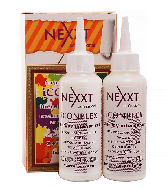 Nexxt Профессиональная защита и восстановление окрашенных и натуральных волос, 125 мл x 2