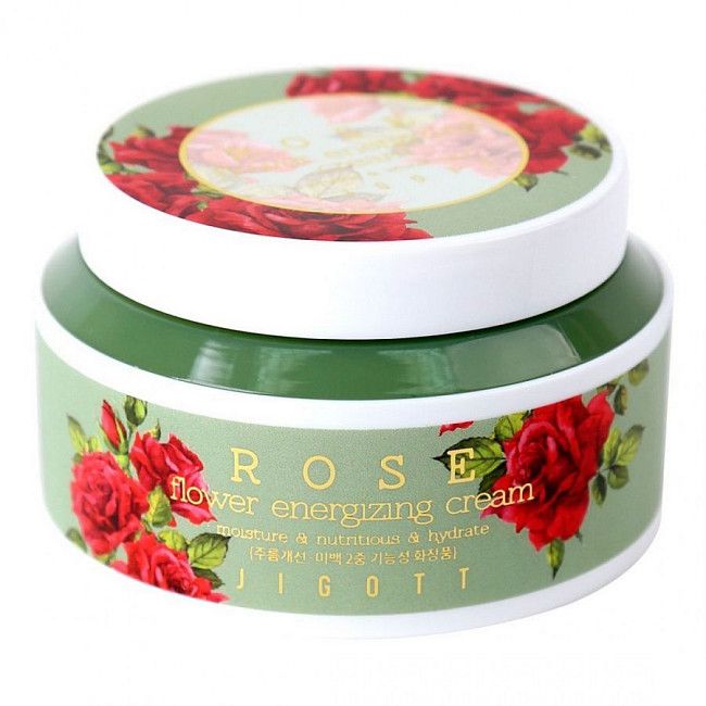 Jigott Крем для лица с экстрактом розы / Rose Flower Energizing Cream, 100 мл