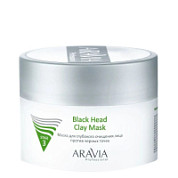 Aravia Маска для глубокого очищения лица против черных точек / Black Head Clay Mask, 150 мл