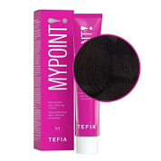 TEFIA Mypoint 3.0 Перманентная крем-краска для волос / Темный брюнет натуральный, 60 мл