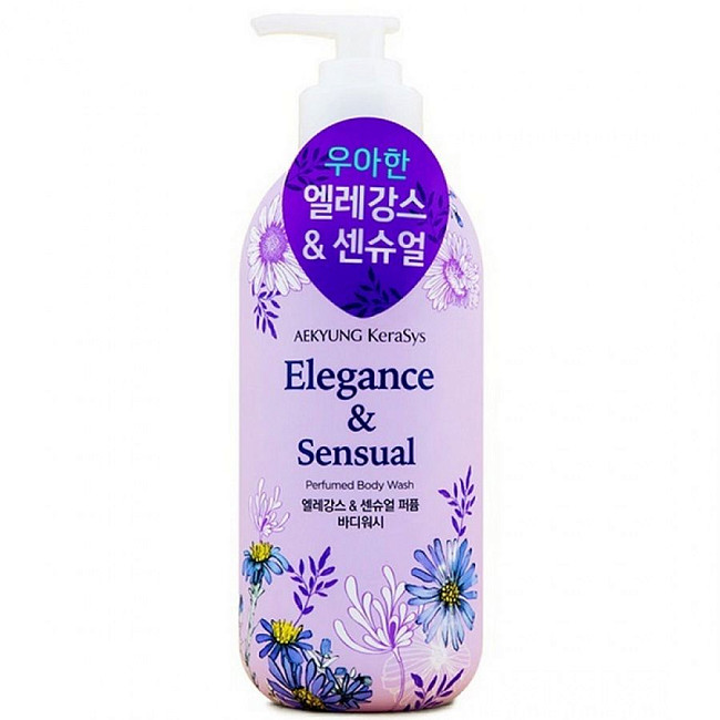 KeraSys Парфюмированный гель для душа / Elegance & Sensual Perfumed Body Wash, 500 мл