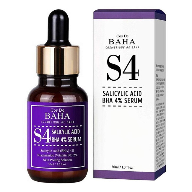 Cos De BAHA Сыворотка для лица с салициловой кислотой / S4 Salicylic Acid 4% Serum, 30 мл