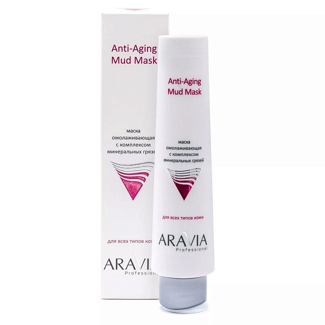 Aravia Маска для лица омолаживающая с комплексом минеральных грязей / Anti-Aging Mud Mask, 100 мл