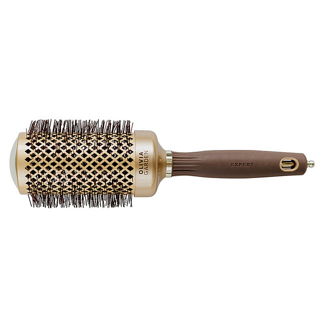 Olivia Garden Термобрашинг для укладки волос / Expert Blowout Shine Wavy Bristles ID2051/OGBNT54, 55 мм, коричневый