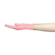 Mediok Перчатки нитриловые смотровые одноразовые неопудренные / Nitrile Optima, размер XS, розовый фламинго, 50 пар (100 штук)