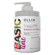 Ollin Восстанавливающая маска с экстрактом репейника / Basic Line, 650 мл
