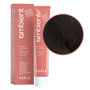 TEFIA  Ambient 4.00 Перманентная крем-краска для волос / Брюнет интенсивный натуральный, 60 мл