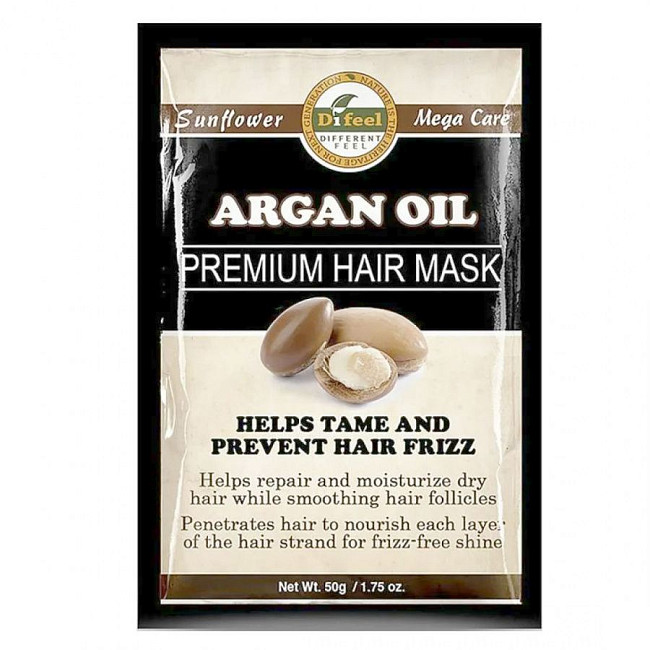 Difeel Питательная маска для волос с маслом арганы / Argan Oil Premium Hair Mask, 50 мл