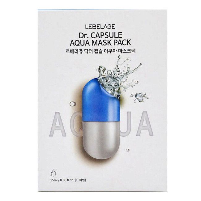 Lebelage Тканевая маска с морской водой / Dr. Capsule Aqua Mask Pack, 25 мл