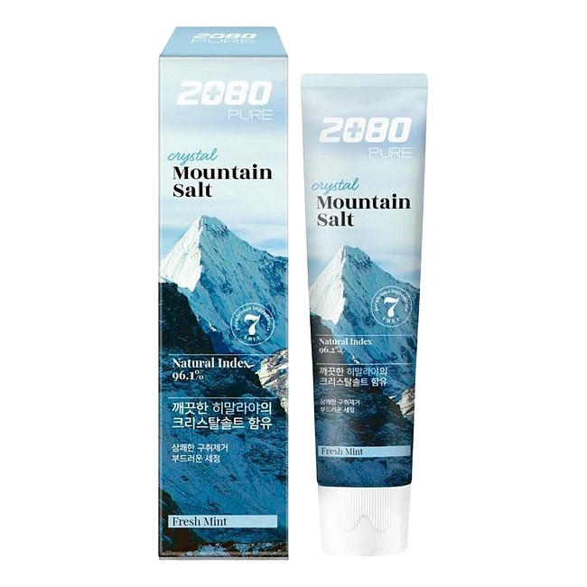 Dental Clinic 2080 Зубная паста с гималайской солью / Pure Crystal Mountain Salt Toothpaste Fresh Mint, 160 г