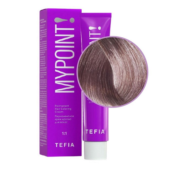 TEFIA Mypoint 8.1 Гель-краска для волос тон в тон / Светлый блондин пепельный, безаммиачная, 60 мл