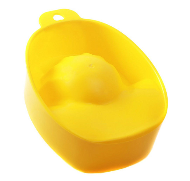 Domix Ванночка для маникюра, пластик, желтый