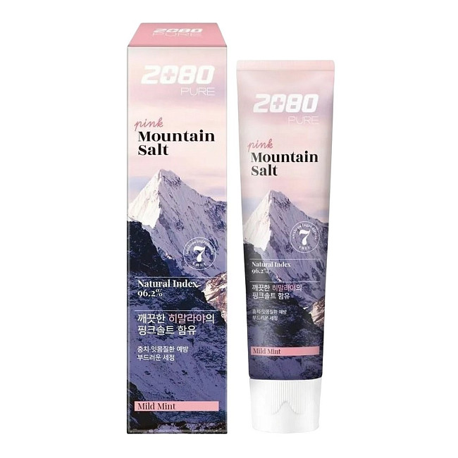 Dental Clinic 2080 Зубная паста с розовой гималайской солью / Pure Mountain Salt Mild Mint, 125 г