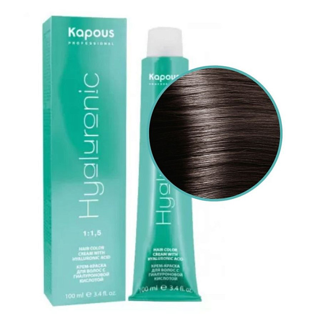 Kapous HY 6.1 Крем-краска для волос с гиалуроновой кислотой, 100 мл