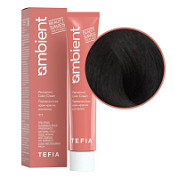 TEFIA  Ambient 3.11 Перманентная крем-краска для волос / Темный брюнет интенсивный пепельный, 60 мл