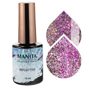 Manita Professional Гель-лак для ногтей светоотражающий с хлопьями юки / Multichrome Reflective №07, 10 мл