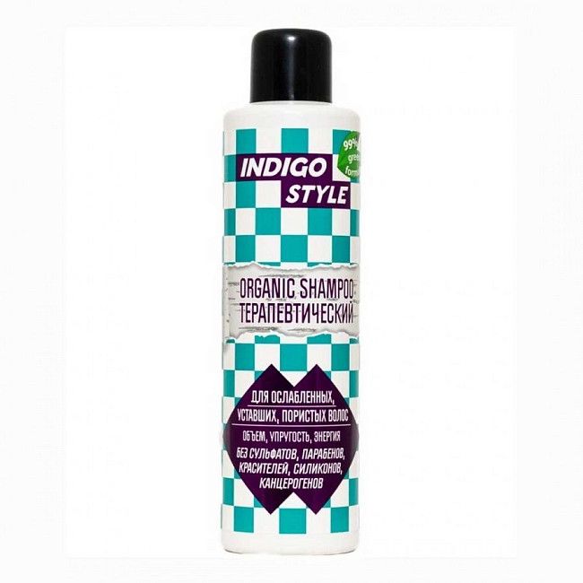 Indigo Шампунь для волос органик терапевтический Style Organic Shampoo, 1000 мл