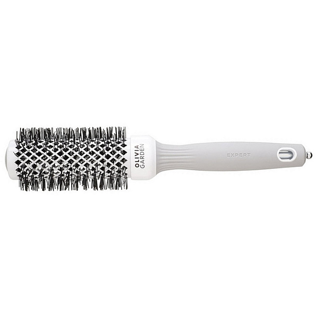 Olivia Garden Термобрашинг для укладки волос / Expert Blowout Shine White & Grey ID2004/OGBCI3, 35 мм, серый