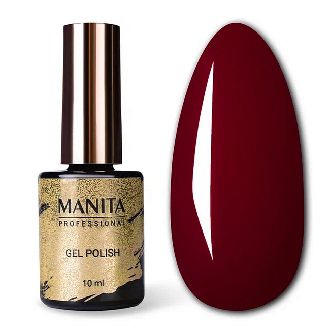 Manita Professional Гель-лак для ногтей / Classic №38, Burgundy Red, 10 мл