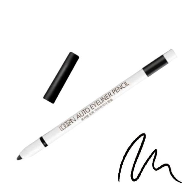 L’ocean Водостойкий автоматический карандаш для глаз / Auto Eyeliner Pencil #01, Real Black, 0,5 г