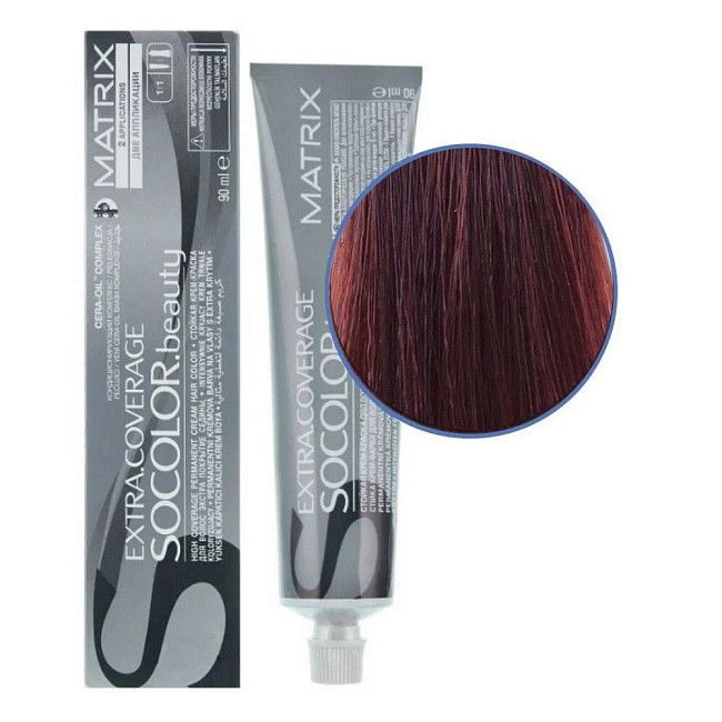 Matrix Крем-краска для седых волос / Socolor beauty 506RB, тёмный блондин красно-коричневый, 90 мл