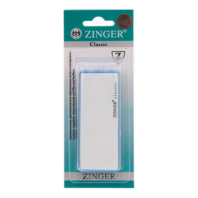 Zinger Полировочный блок 4-х сторонний / Classic BG-101, 220 / 240 / 800 / 3000 грит, разноцветный
