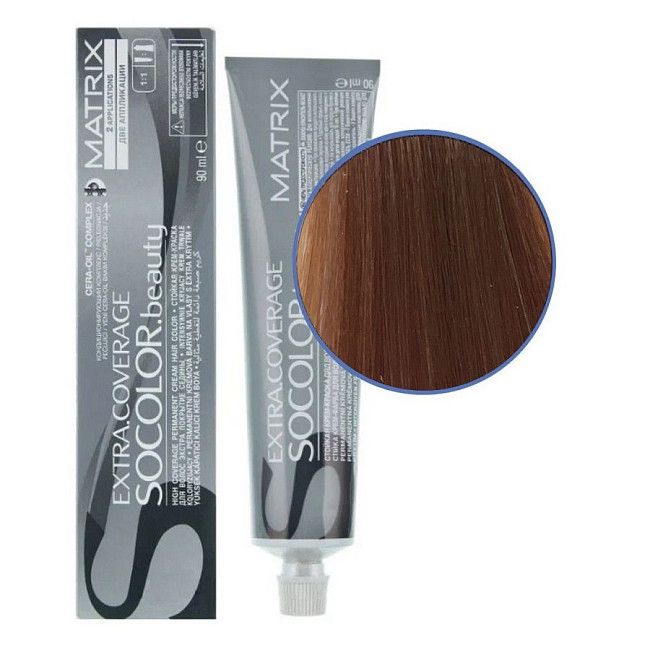 Matrix Крем-краска для седых волос / Socolor beauty 508M, светлый блондин мокка, 90 мл