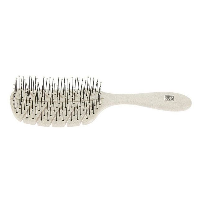 Dewal Beauty Щетка для волос продувная с нейлоновым штифтом / Eco-Friendly DBEF1-Beige, листик, бежевый