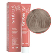 TEFIA  Ambient 9.18 Перманентная крем-краска для волос / Очень светлый блондин пепельно-коричневый, 60 мл