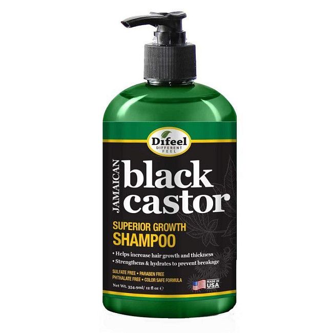 Difeel Шампунь для роста волос с чёрным кастором / Superior Growth Jamaican Black Castor Shampoo, 354,9 мл