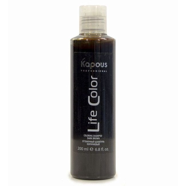 Kapous Оттеночный шампунь для волос «Life Color», коричневый, 200 мл
