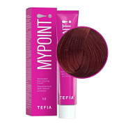 TEFIA Mypoint 6.5 Перманентная крем-краска для волос / Темный блондин красный, 60 мл