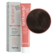 TEFIA  Ambient 6.810 Перманентная крем-краска для волос / Темный блондин коричнево-пепельный для седых волос, 60 мл