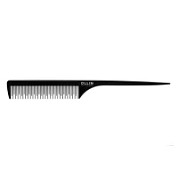 Ollin Расчёска с хвостиком и зубчиками разной длины 392651, пластик, черный, 24 см