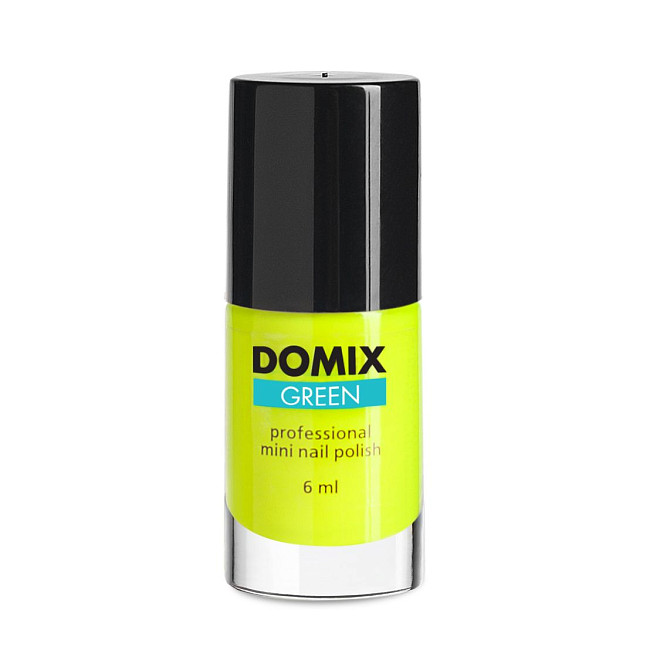 Domix Green Professional Лак для ногтей, кислотно-желтый, 6 мл