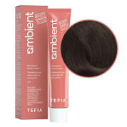 TEFIA  Ambient 6.18 Перманентная крем-краска для волос / Темный блондин пепельно-коричневый, 60 мл