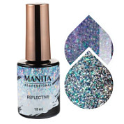 Manita Professional Гель-лак для ногтей светоотражающий с хлопьями юки / Multichrome Reflective №04, 10 мл