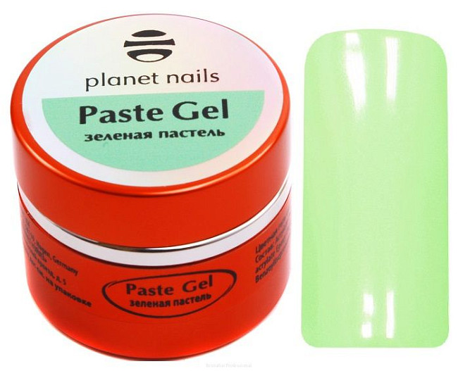 Planet Nails Гель-паста Зелёная пастель, 5 мл