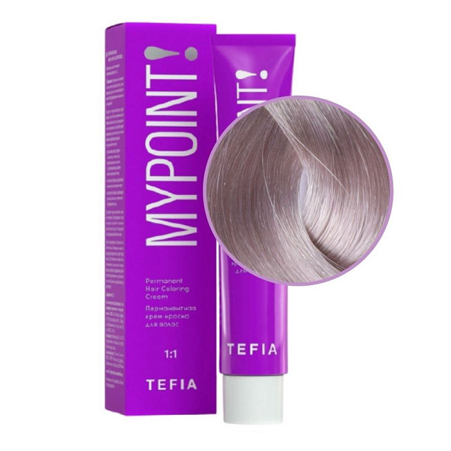 TEFIA Mypoint 9.17 Гель-краска для волос тон в тон / Очень светлый блондин пепельно-фиолетовый, безаммиачная, 60 мл