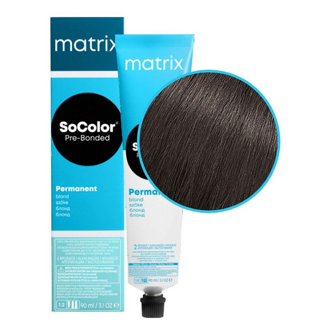 Matrix Крем-краска для волос / SoColor Pre-Bonded UL-NV+, ультра блонд натуральный перламутровый плюс, 90 мл