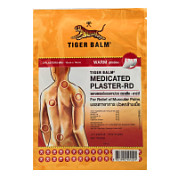 Tiger Balm Пластырь согревающий красный тигровый / Medicated Plaster-RD Warm, 2 шт.