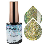 Manita Professional Гель-лак для ногтей светоотражающий с хлопьями юки / Multichrome Reflective №05, 10 мл