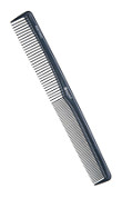 Dewal Расческа рабочая для волос / Nano 6046, 18,5 см, пластик, черный