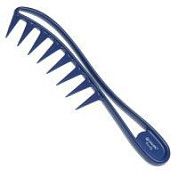 Dewal Beauty Гребень для волос с ручкой DBS-6841, синий, 20 см
